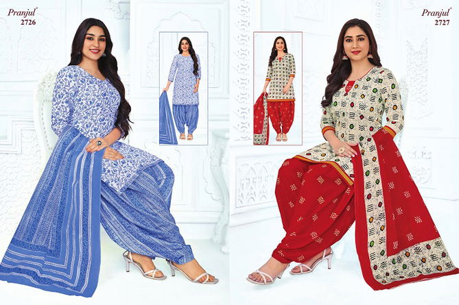 Priyanshi 27 By Pranjul Cotton Dress Material Catalog